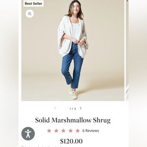 Softies White Cozy Shrug